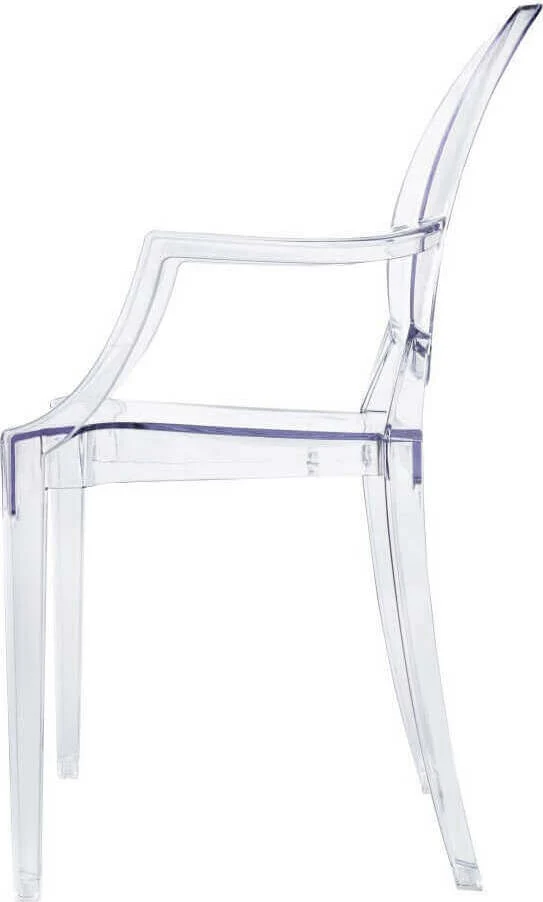 JULIE - set di 2 poltrone policarbonato trasparente Trasparente Milani Home