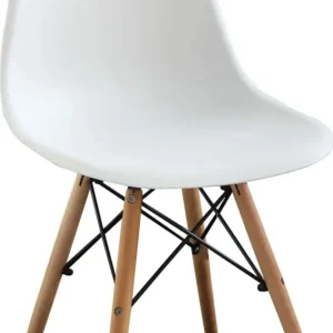 JULIETTE - sedia moderna con gambe legno Bianco Milani Home