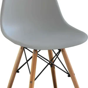 JULIETTE - sedia moderna con gambe legno Grigio Milani Home