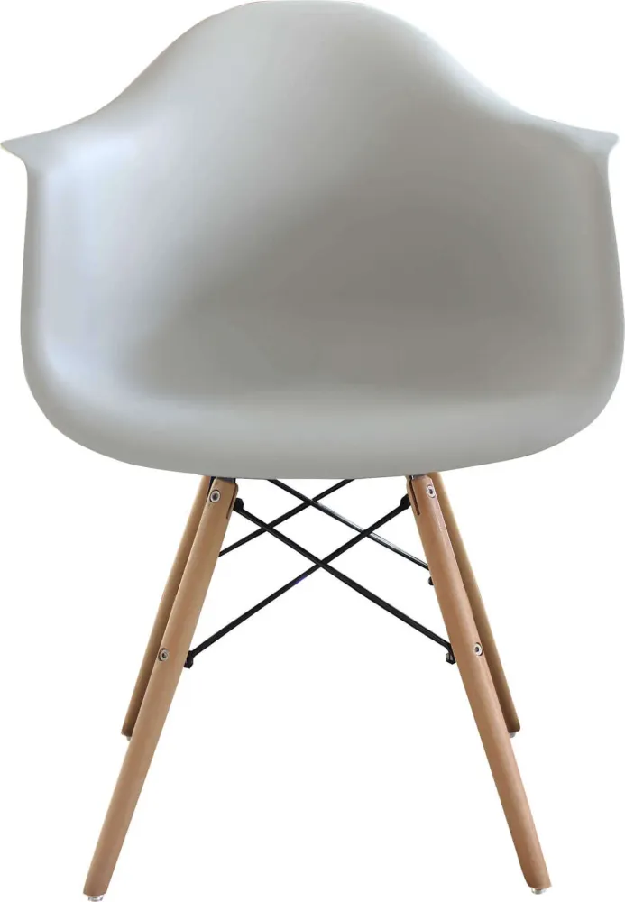 JULIETTE - set di 6 poltrone moderne legno e metallo Grigio Milani Home