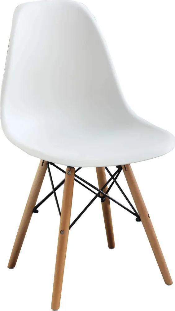 JULIETTE - set di 6 sedie moderne con gambe legno Bianco Milani Home