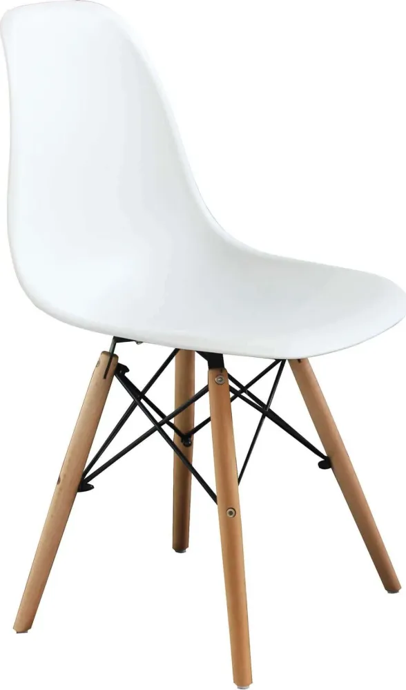 JULIETTE - set di 6 sedie moderne con gambe legno Bianco Milani Home