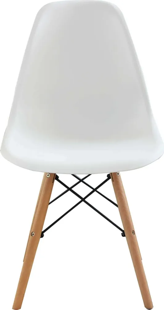 JULIETTE - set di 6 sedie moderne con gambe legno Bianco Milani Home