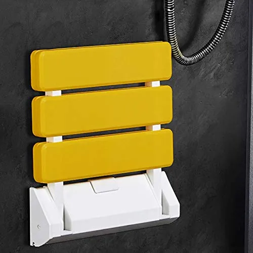 JXING Sedile da Doccia, Sgabelli da Bagno, Sedile Doccia Ribaltabile, Sedile Doccia sospeso Alluminio per Spa, corridoio,...