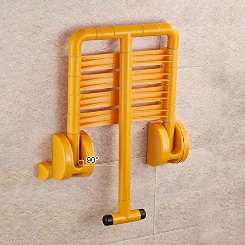 JXING Sgabello da Bagno, Sgabello da Bagno Pieghevole, Sedile Doccia Pieghevole Parete Sgabello da Bagno di Sicurezza Anti...
