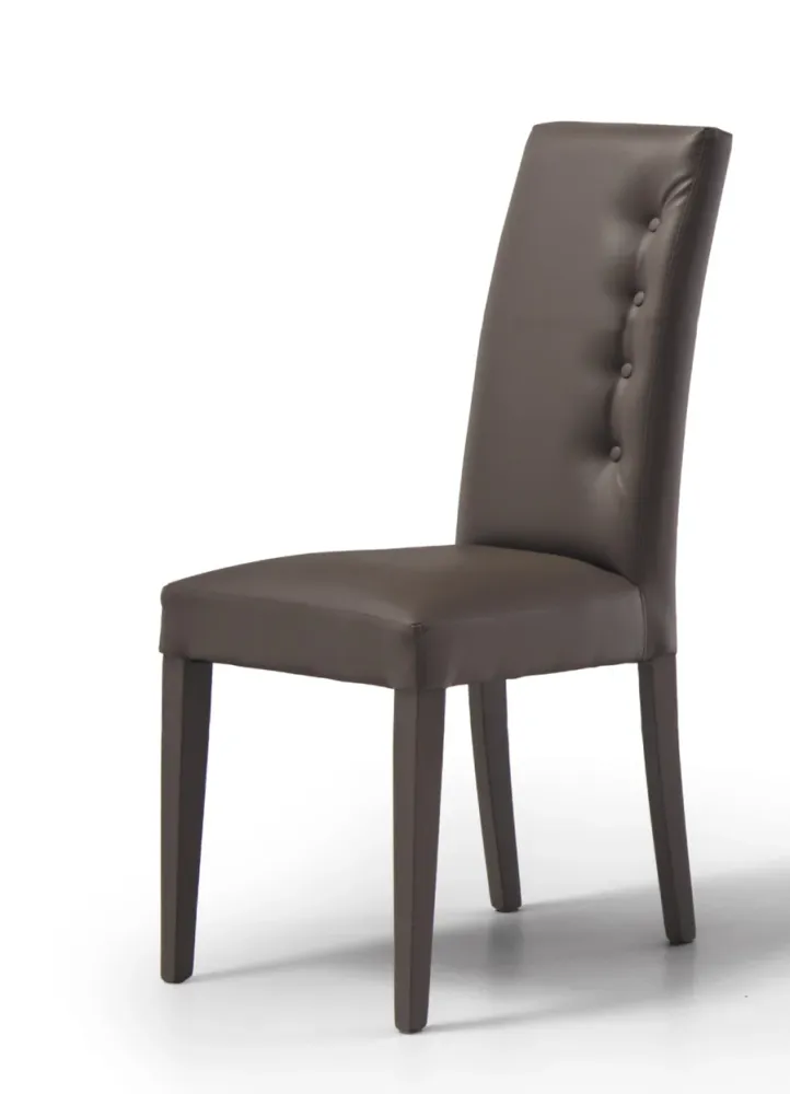 Kadon - Set da 2 Sedia imbottita legno rivestita ecopelle cm 46x43x100h - vari colori