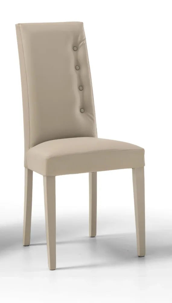 Kadon - Set da 2 Sedia imbottita legno rivestita ecopelle cm 46x43x100h - vari colori