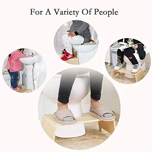KAIXIN Sedile per WC Poggiapiedi Sgabello per WC Multifunzionale per Uso Domestico Sgabello Ispessito Antiscivolo per Uso...