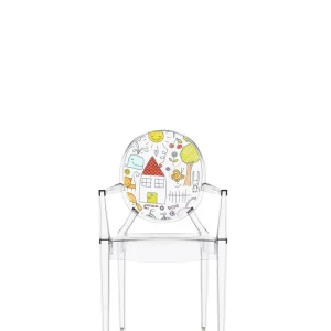 Kartell Lou Lou Ghost | Sedia Kids con disegno