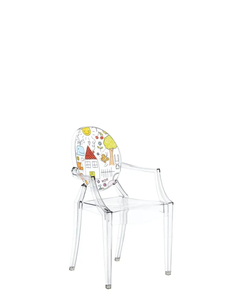 Kartell Lou Lou Ghost | Sedia Kids con disegno