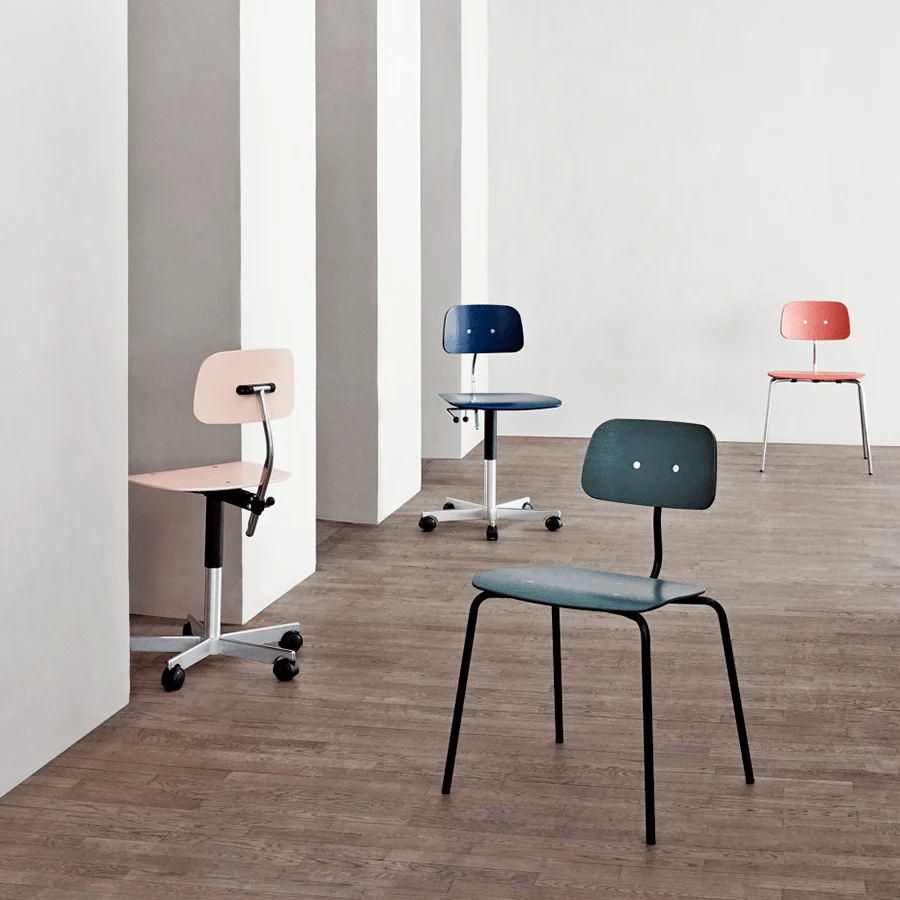 KEVI 2533 SEDIA UFFICIO FRASSINO SOFT BIANCO