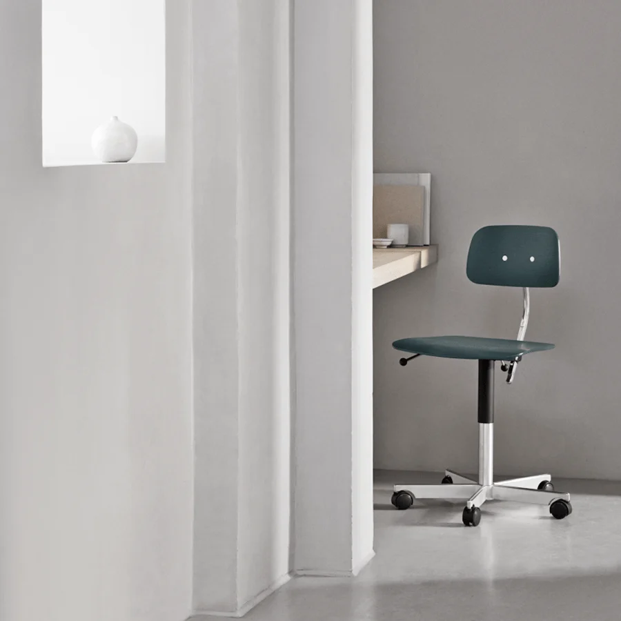 KEVI 2533 SEDIA UFFICIO FRASSINO SOFT BIANCO