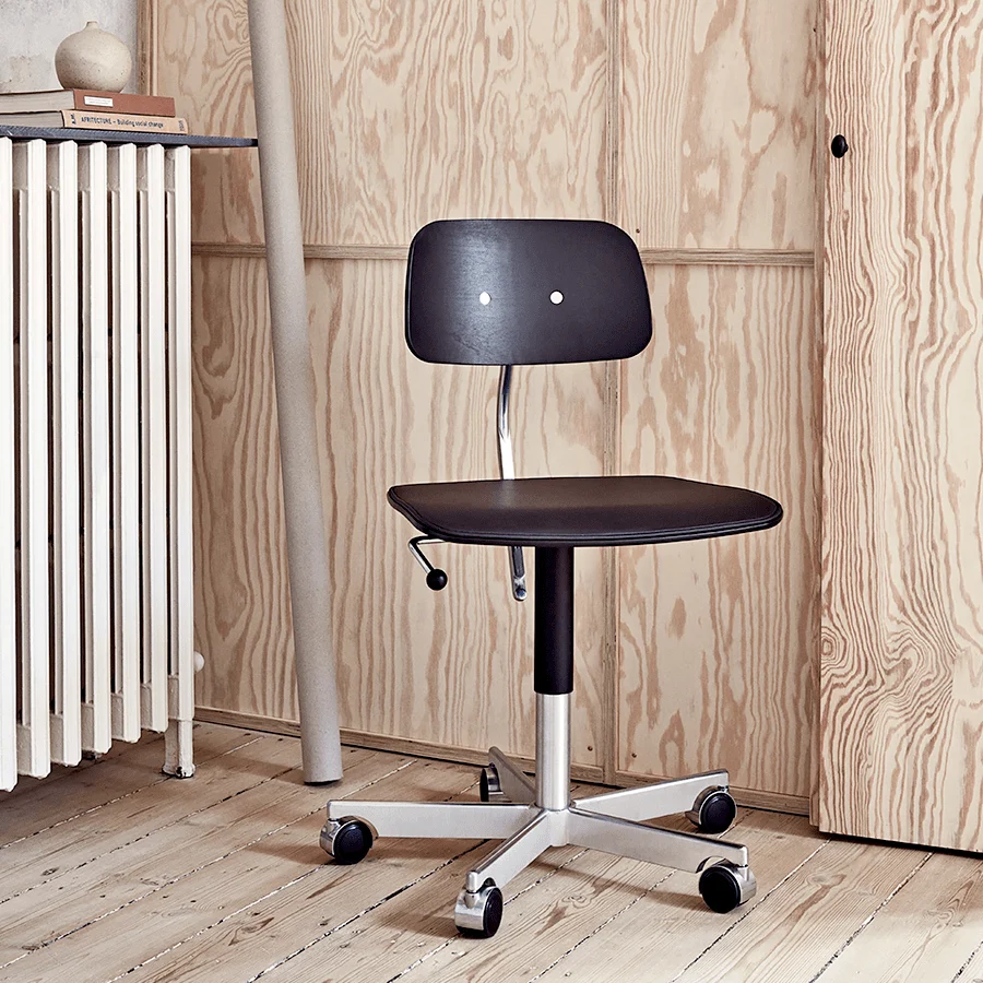 KEVI 2533 SEDIA UFFICIO FRASSINO SOFT BIANCO
