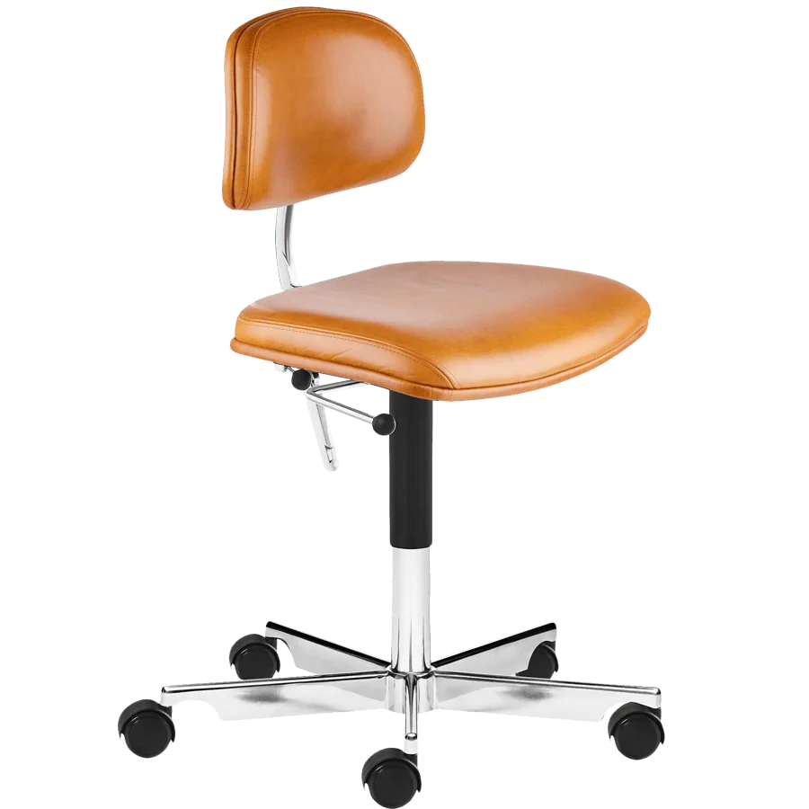 KEVI 2534U SEDIA DA UFFICIO PELLE BARNWOOD