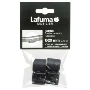 LAFUMA Pattini da pavimento RSXA Siesta Transatube 4 pezzi neri