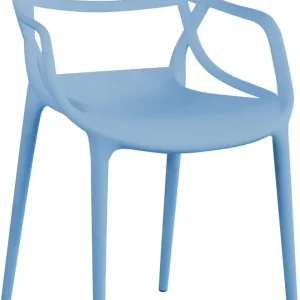 LALU - set di 6 sedie plastica Azzurro Milani Home