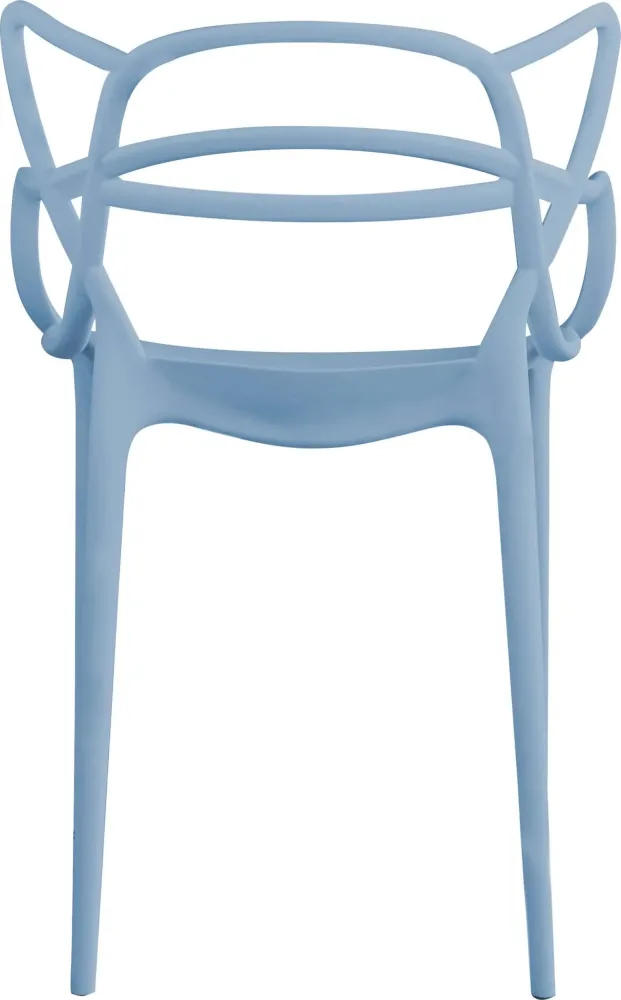 LALU - set di 4 sedie plastica Azzurro Milani Home