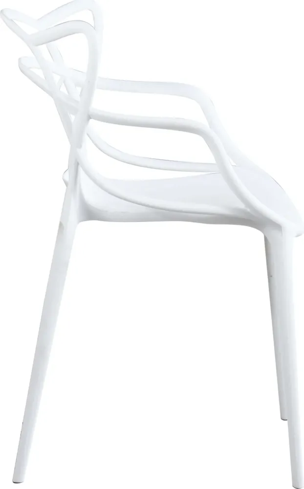 LALU - set di 6 sedie plastica Bianco Milani Home