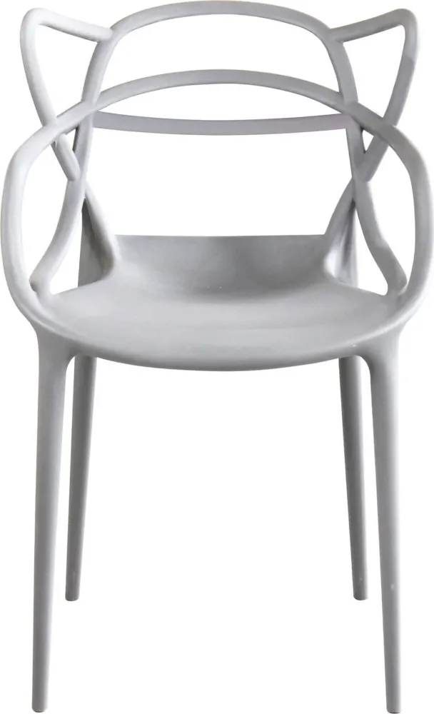 LALU - set di 4 sedie plastica Grigio Milani Home