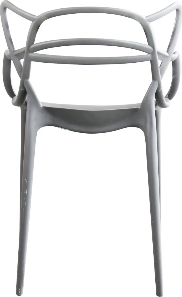 LALU - set di 4 sedie plastica Grigio Milani Home