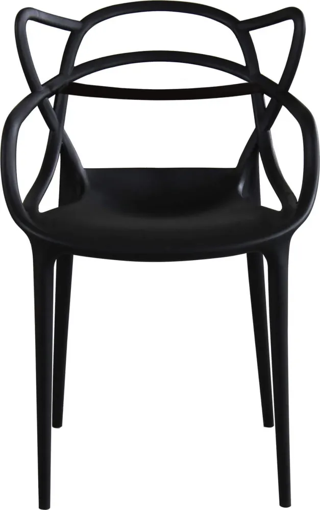 LALU - set di 2 sedie plastica Nero Milani Home