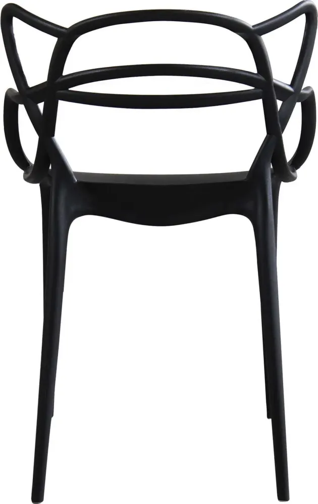 LALU - set di 2 sedie plastica Nero Milani Home