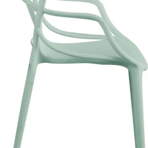 LALU - set di 6 sedie plastica Verde Milani Home