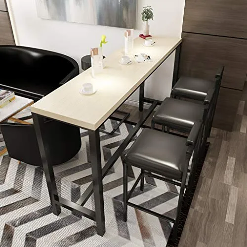 LAMXF Sgabelli da banco Metallo con Schienale Basso, Sedia da Pranzo da Cucina, Sgabello da Bar Moderno per Cucina da Pran...