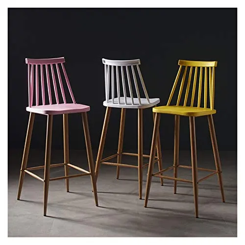 Lanrui Bar Stool Bar Stool High Chair Milk Tea Shop Cafe Chair Ristorante Chair Home Office Sedia Ergonomica Bar Stool (Co...