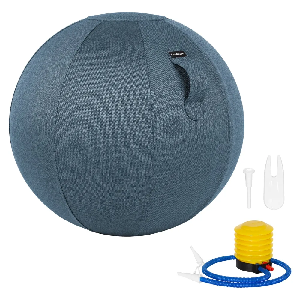 Sedia con palla da yoga (Blu) Leogreen