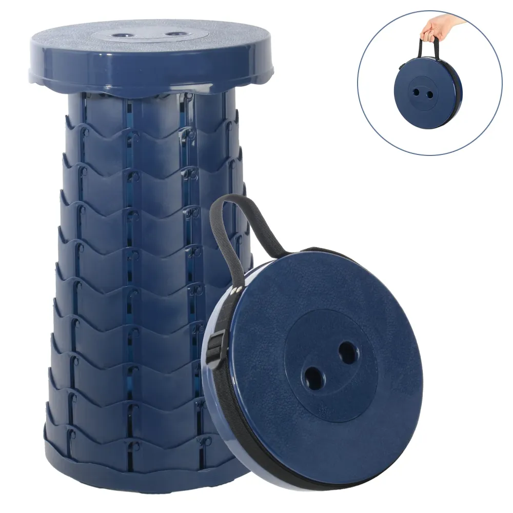 Sgabello Telescopico Portatile (Blu Navy) Leogreen