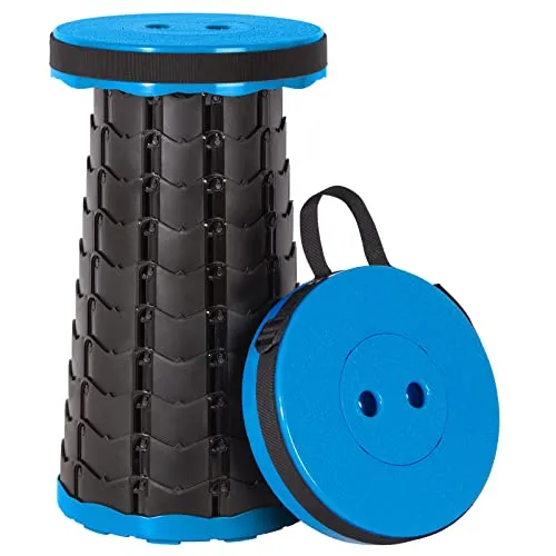Sgabello Telescopico Portatile (Blu Nero) Leogreen