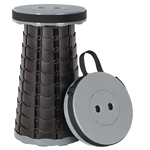 Sgabello Telescopico Portatile (Grigio Nero) Leogreen