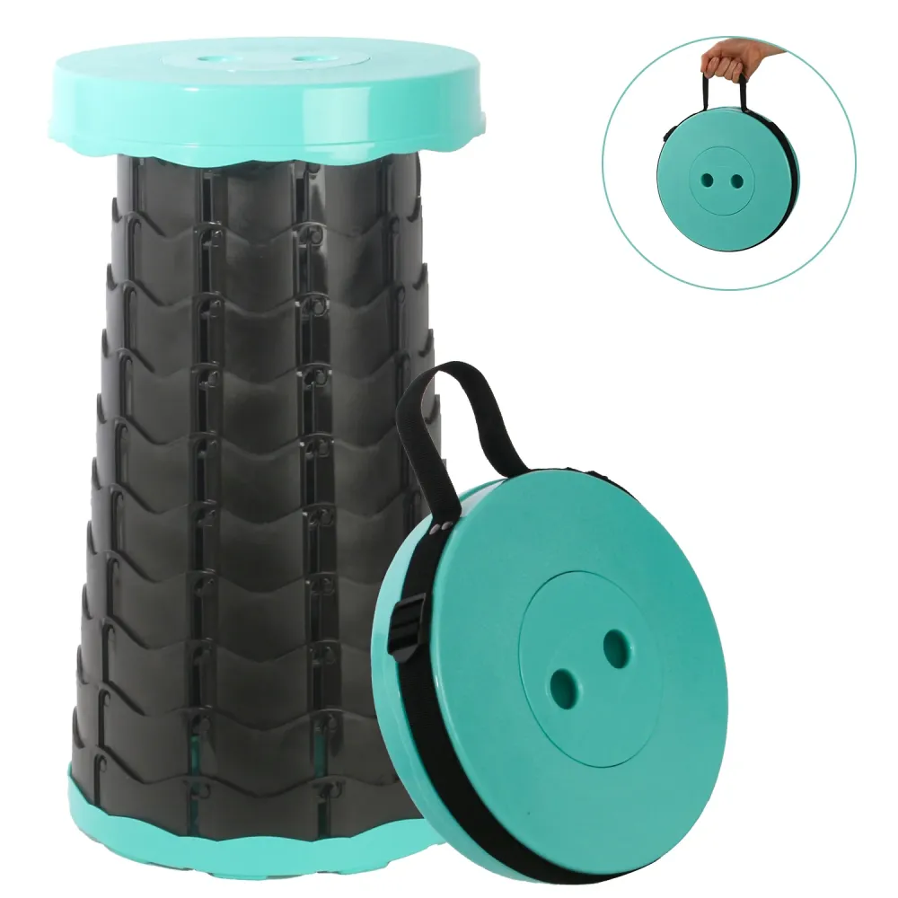 Sgabello Telescopico Portatile (Verde Nero) Leogreen