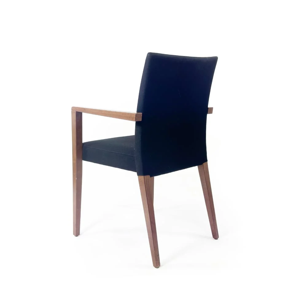 Lesro: sedia da visitatori tessuto blu navy - rinnovato