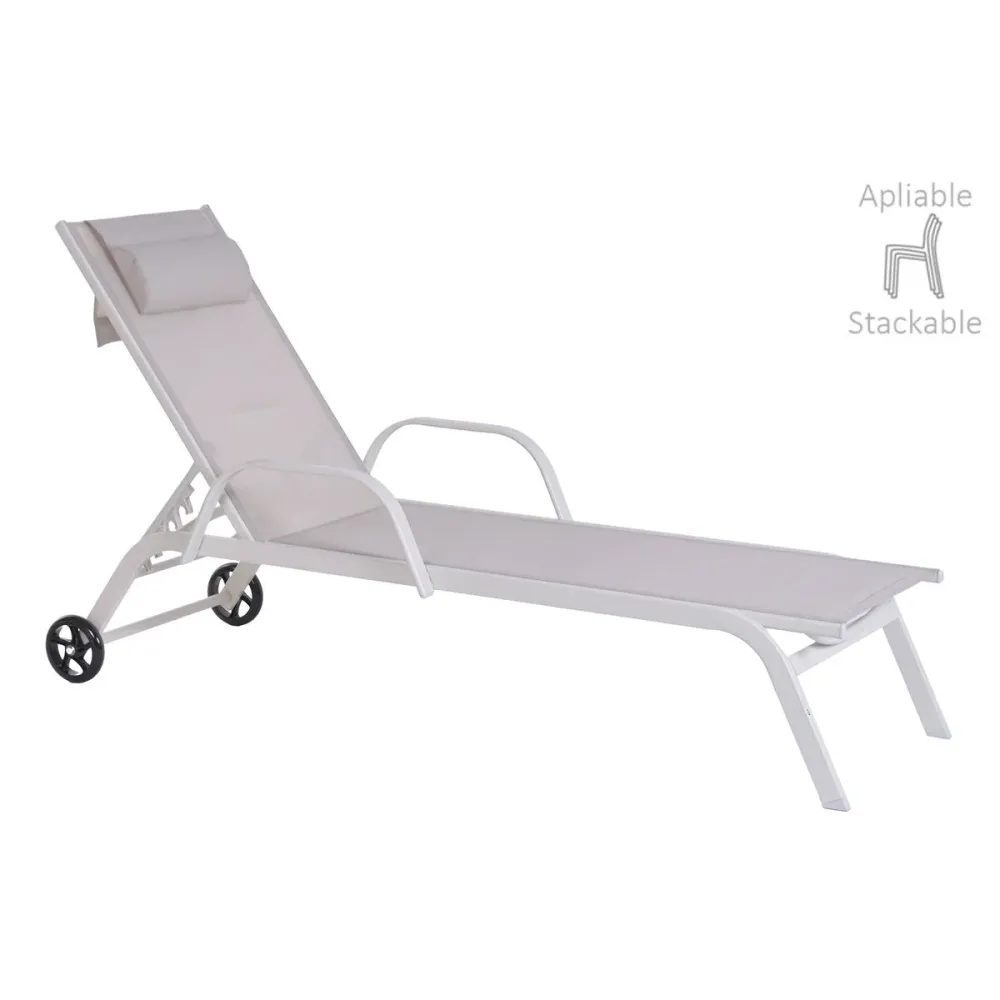 Lettino Home ESPRIT Crema 199 X 63 X 101 CM
