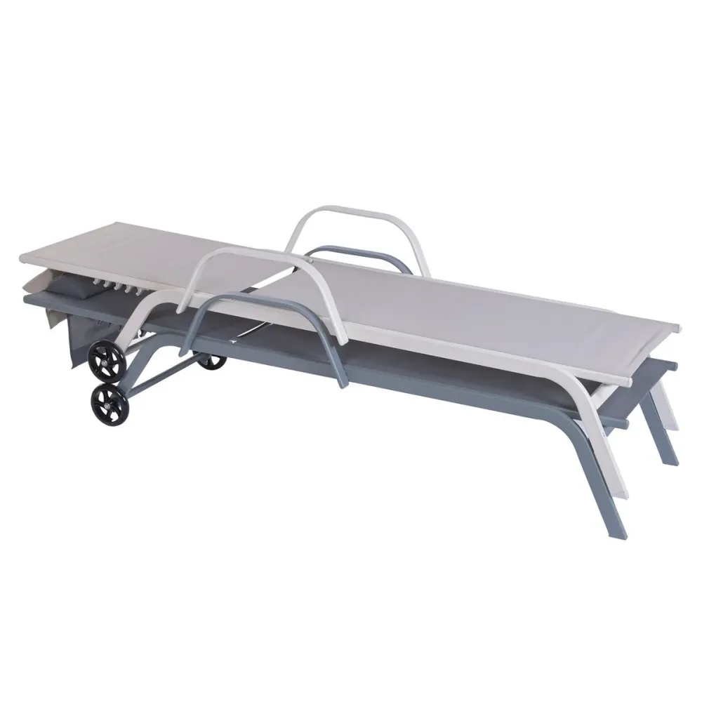 Lettino Home ESPRIT Crema 199 X 63 X 101 CM