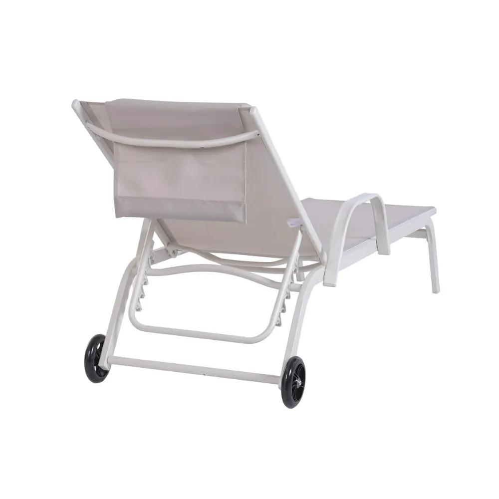 Lettino Home ESPRIT Crema 199 X 63 X 101 CM
