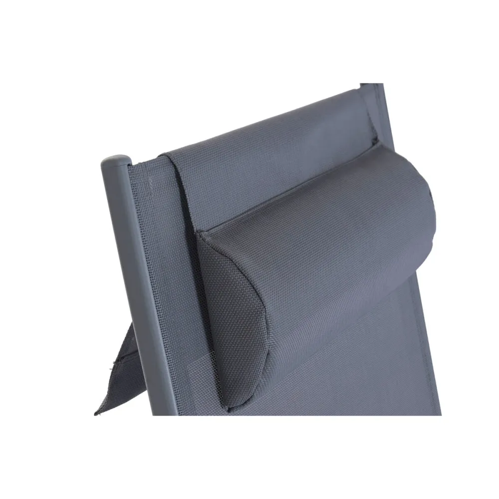 Lettino Home ESPRIT Grigio chiaro 199 X 63 X 101 CM