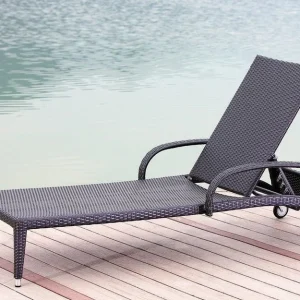 Lettino prendisole Polirattan 195x79x48 Acapulco