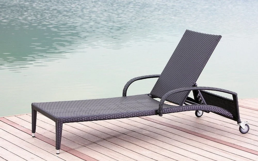 Lettino prendisole Polirattan 195x79x48 Acapulco