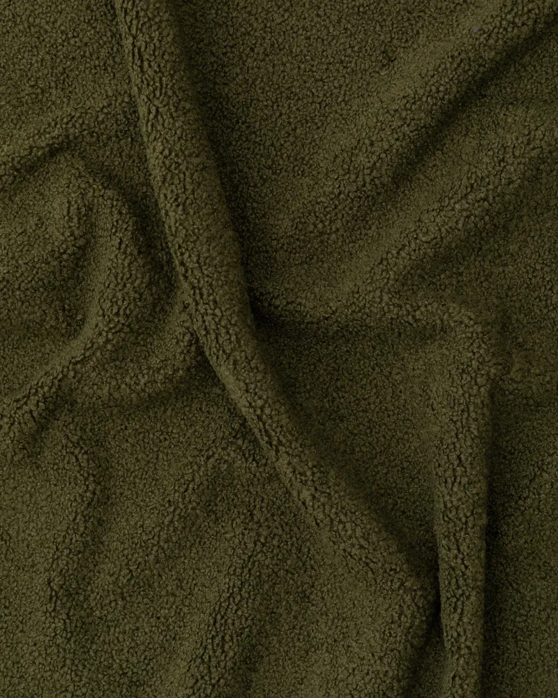 Letto sfoderabile Martina con similpelle di agnello verde scuro per materasso misura 160 x 200 cm, FSC Mix Credit