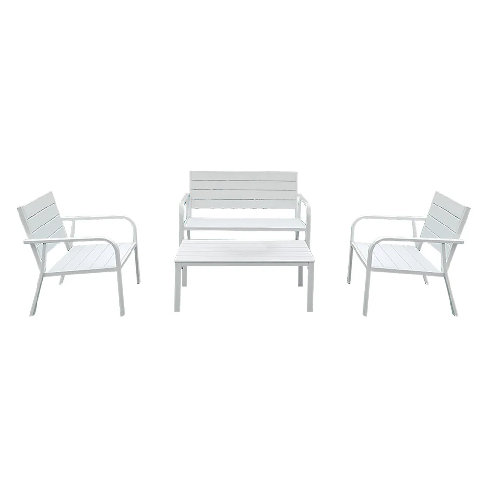 LIF - Set Giardino Effetto Polywood 'Arbus' Colore Bianco COD. 6129991