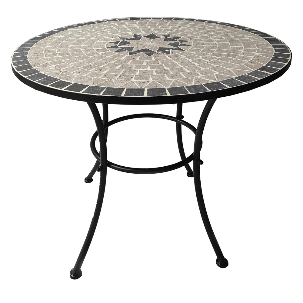 LIF - Tavolo Decoro Mosaico 'Aurora' Ø Cm 80 X H.70 COD. 6128220
