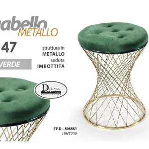 Linea fed sgabello 35x35x47cm verde 808883