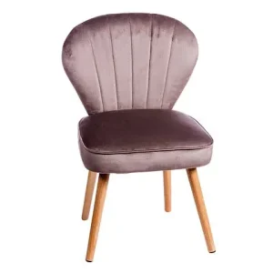 Linea jarron sedia velluto grigia 53x56xh.84cm 67943