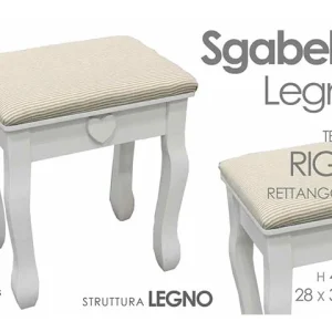 Linea righe sgabello 45x28x37cm 718625