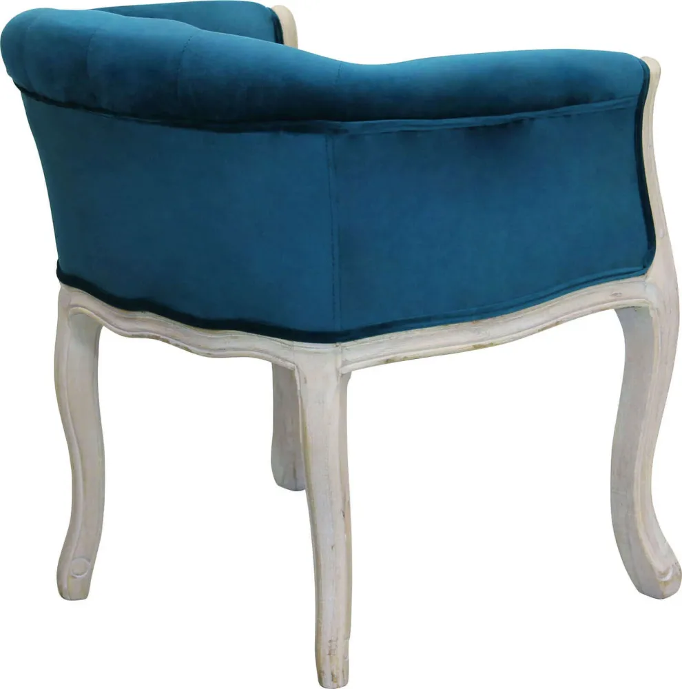 LIPSO - poltrona vintage velluto Blu Milani Home