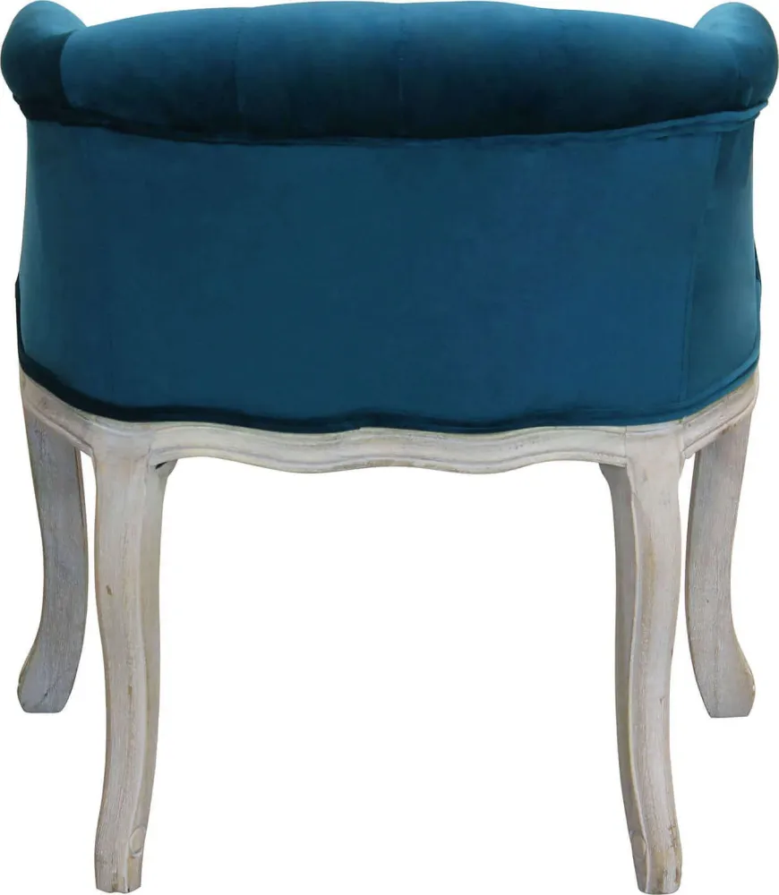 LIPSO - poltrona vintage velluto Blu Milani Home