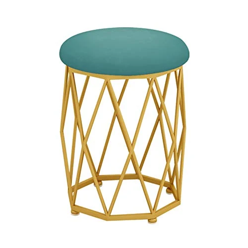 LIUD Postazione Trucco Sgabello Moderni Poggiapiedi Sedia Vanity Stool Velluto Sgabello per Tavolo da Trucco Sgabello Bagn...